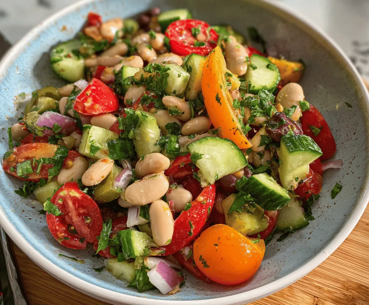 Easy Mediterranean Bean Salad Recipe