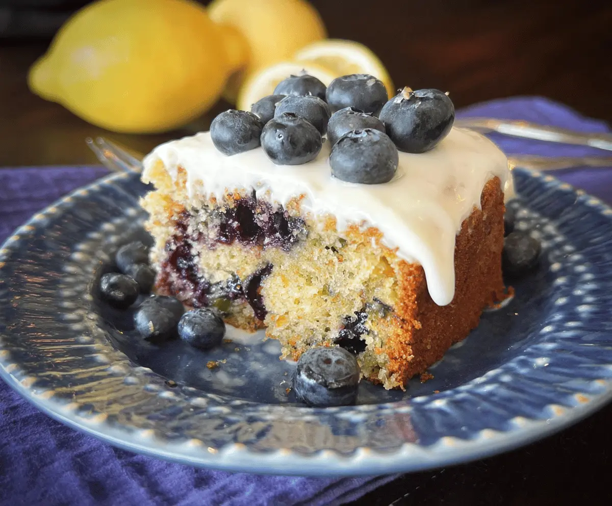 Moist Blueberry Zucchini Cake Recipe