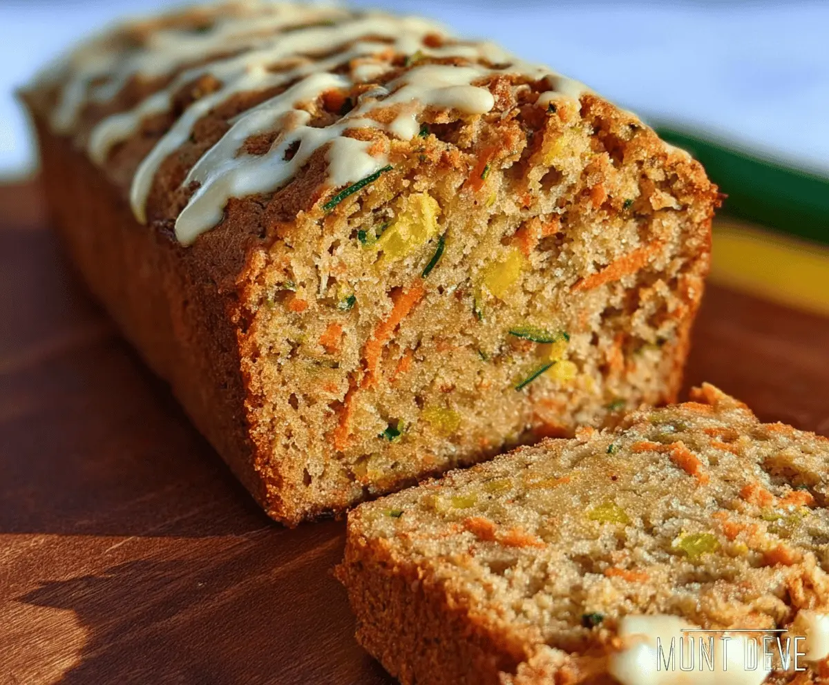 Moist Carrot Apple Zucchini Bread Recipe