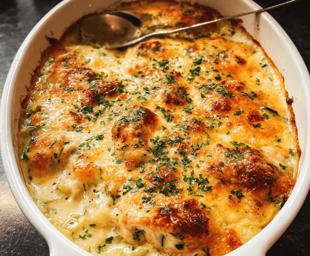 Easy Baked Chicken and Zucchini Casserole