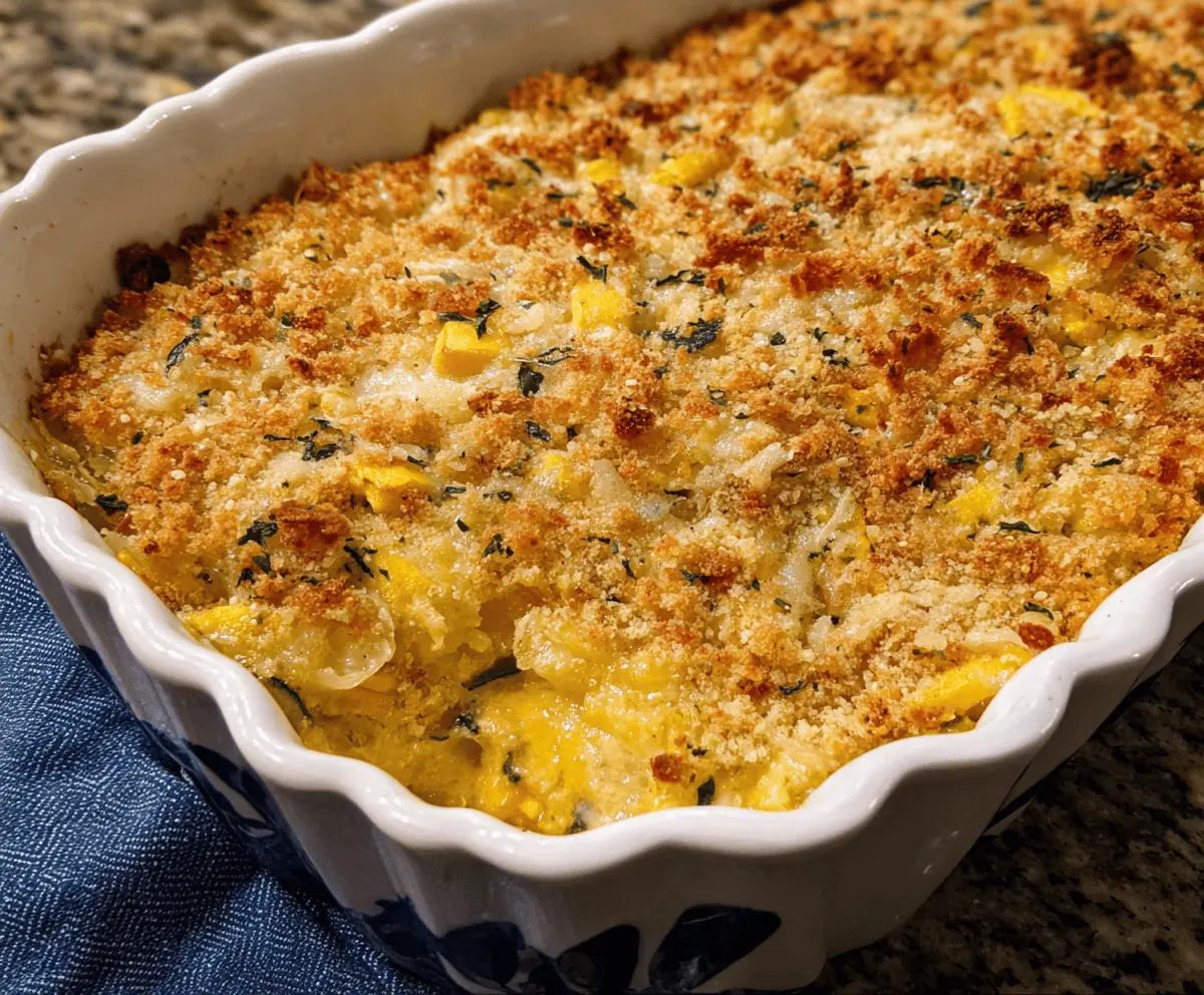 Easy Yellow Squash Casserole Recipe