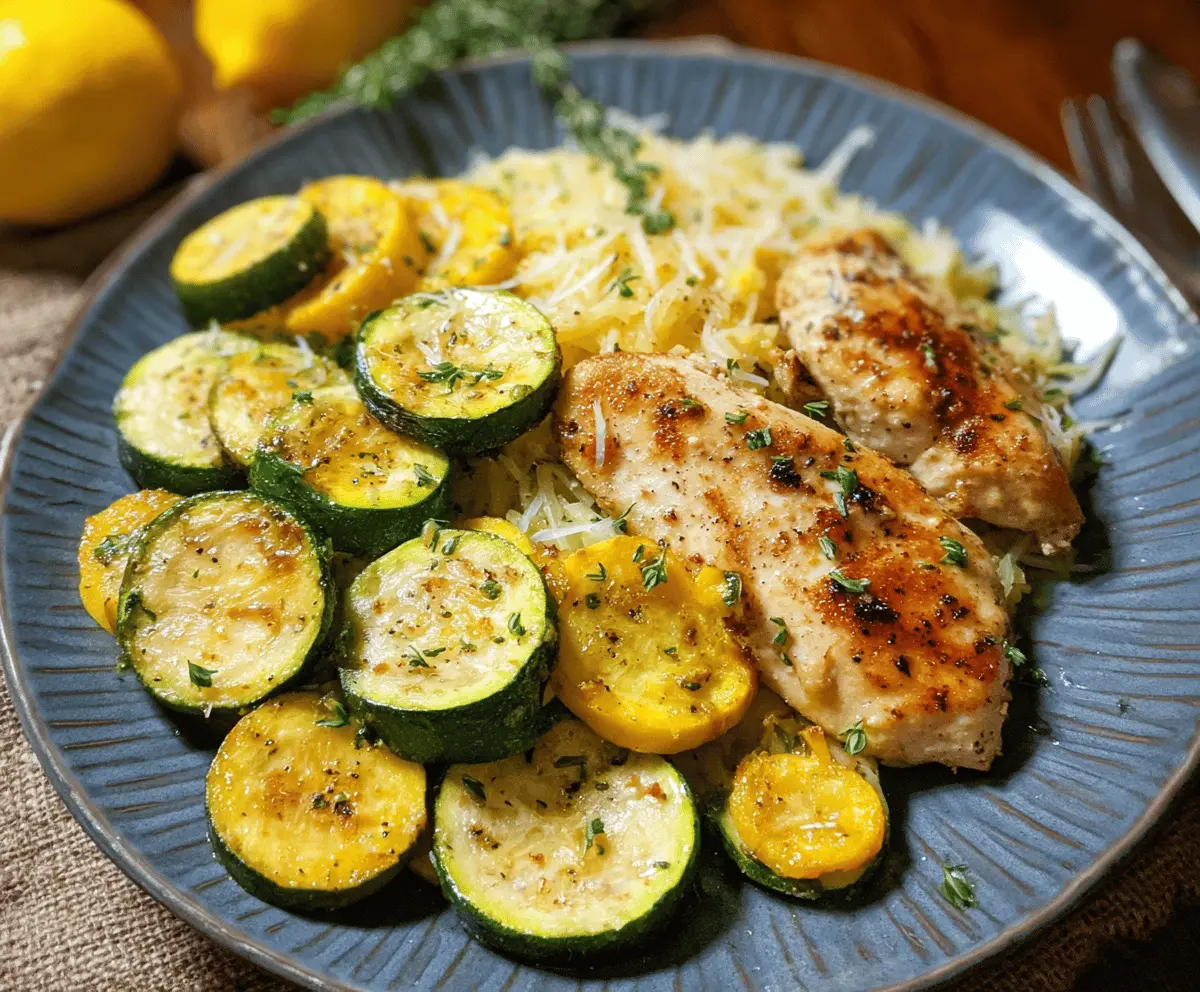 Easy Chicken Breast with Zucchini and Squash Recipe