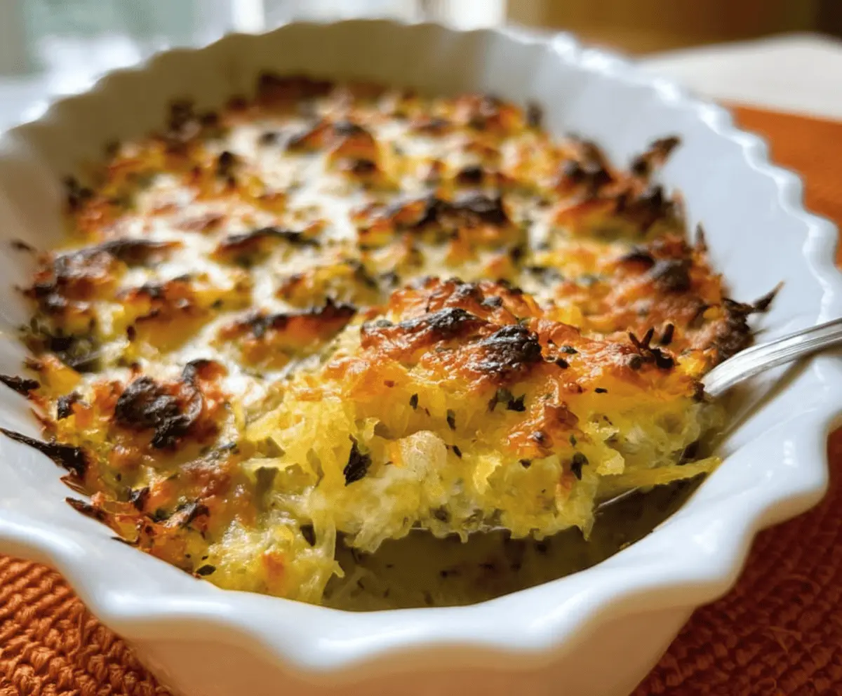 Healthy Spaghetti Squash Au Gratin Recipe