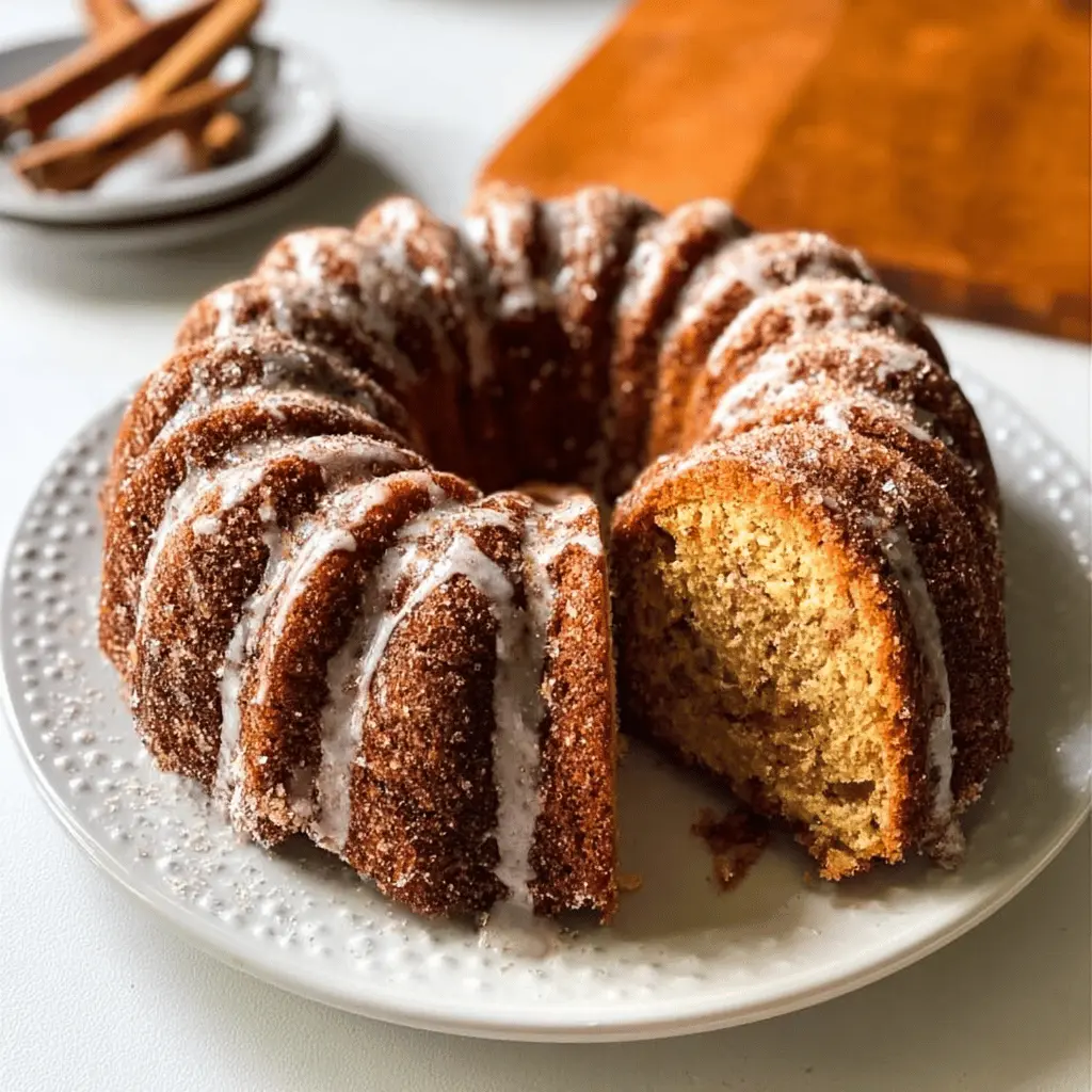 Moist Cinnamon Zucchini Bread in Bundt Pan