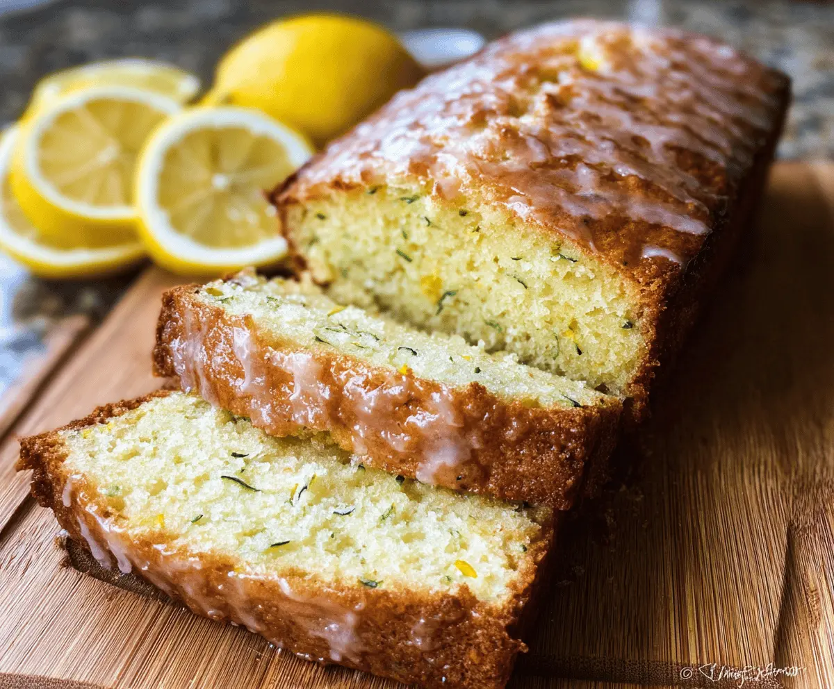 Moist Lemon Zucchini Bread Recipe