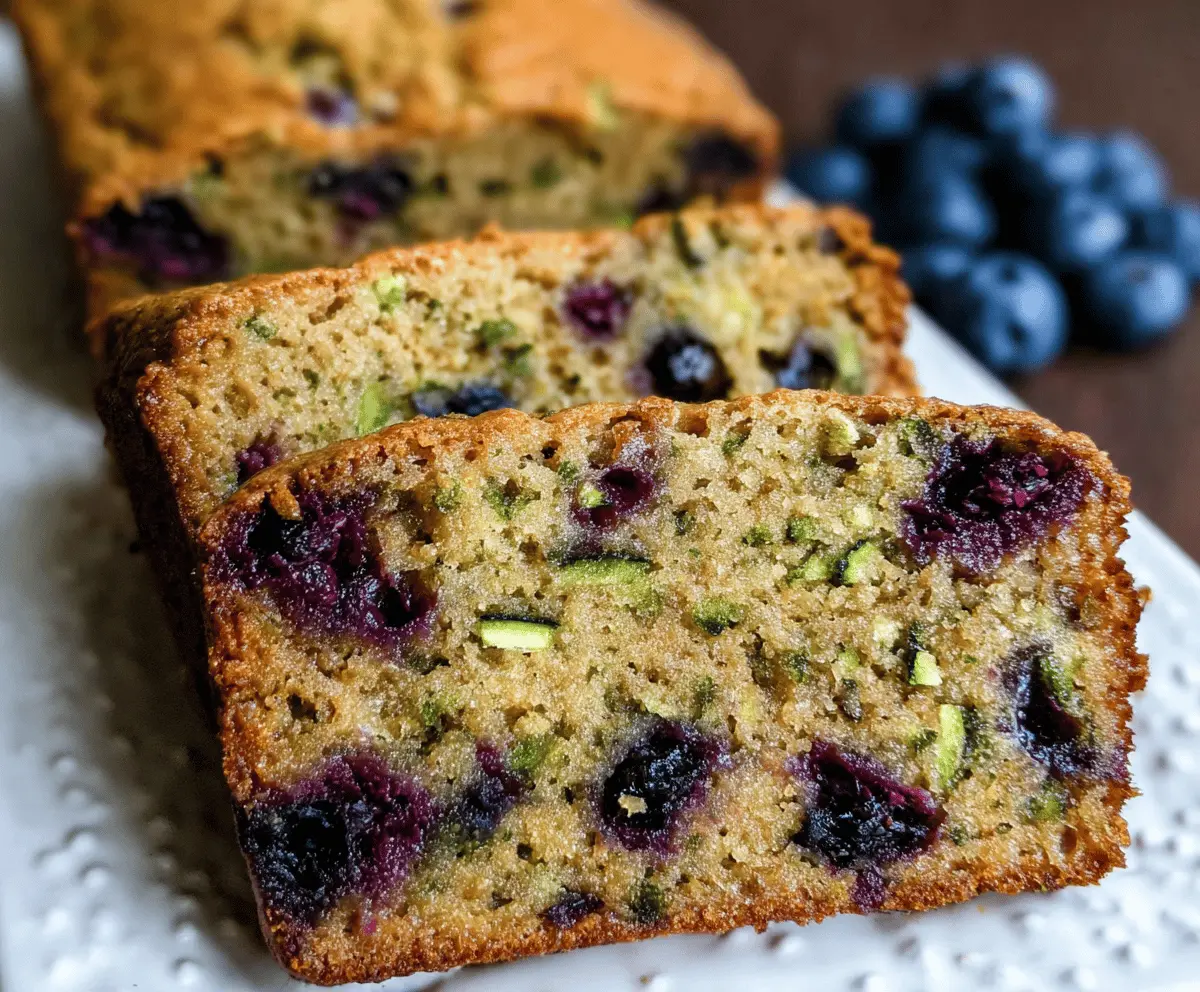 Moist Blueberry Zucchini Bread Recipe
