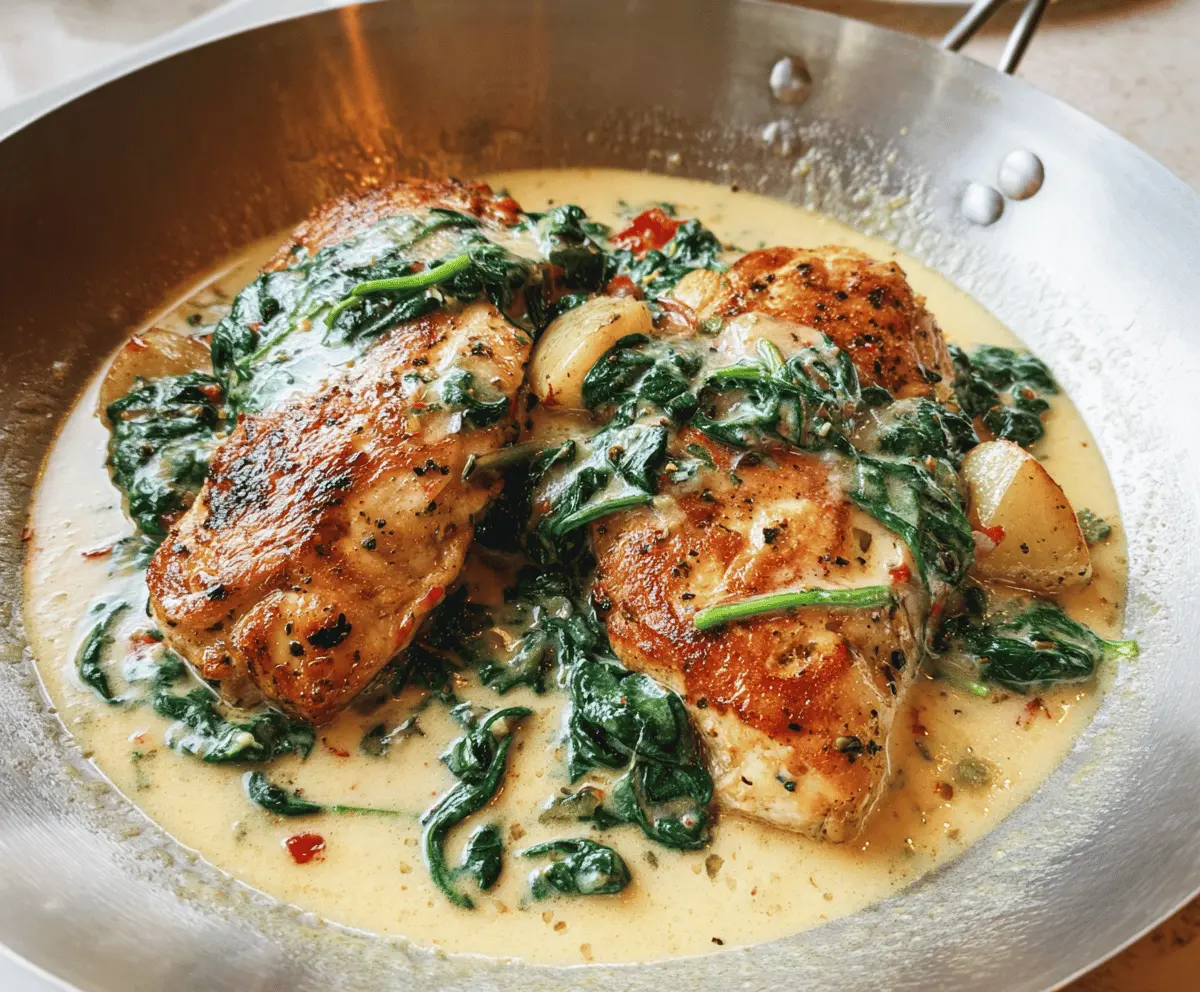 Easy Creamy Chicken Florentine Recipe