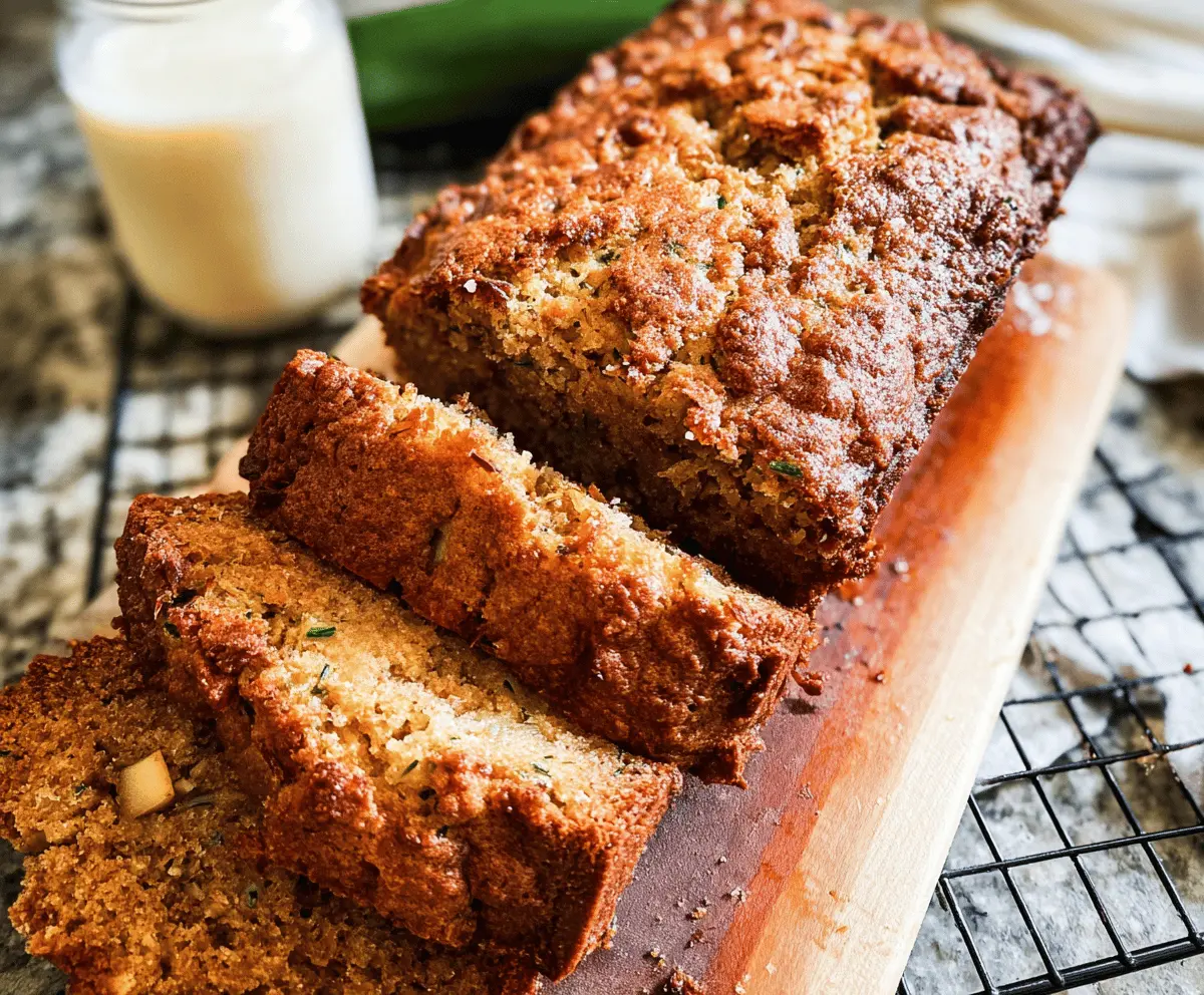 Moist Apple Zucchini Bread Recipe