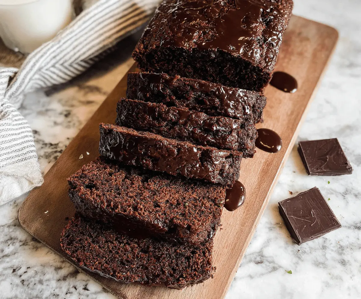 Healthy Chocolate Zucchini Bread Recipe