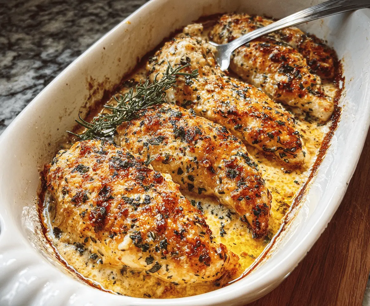 Easy Garlic Parmesan Chicken Bake Recipe