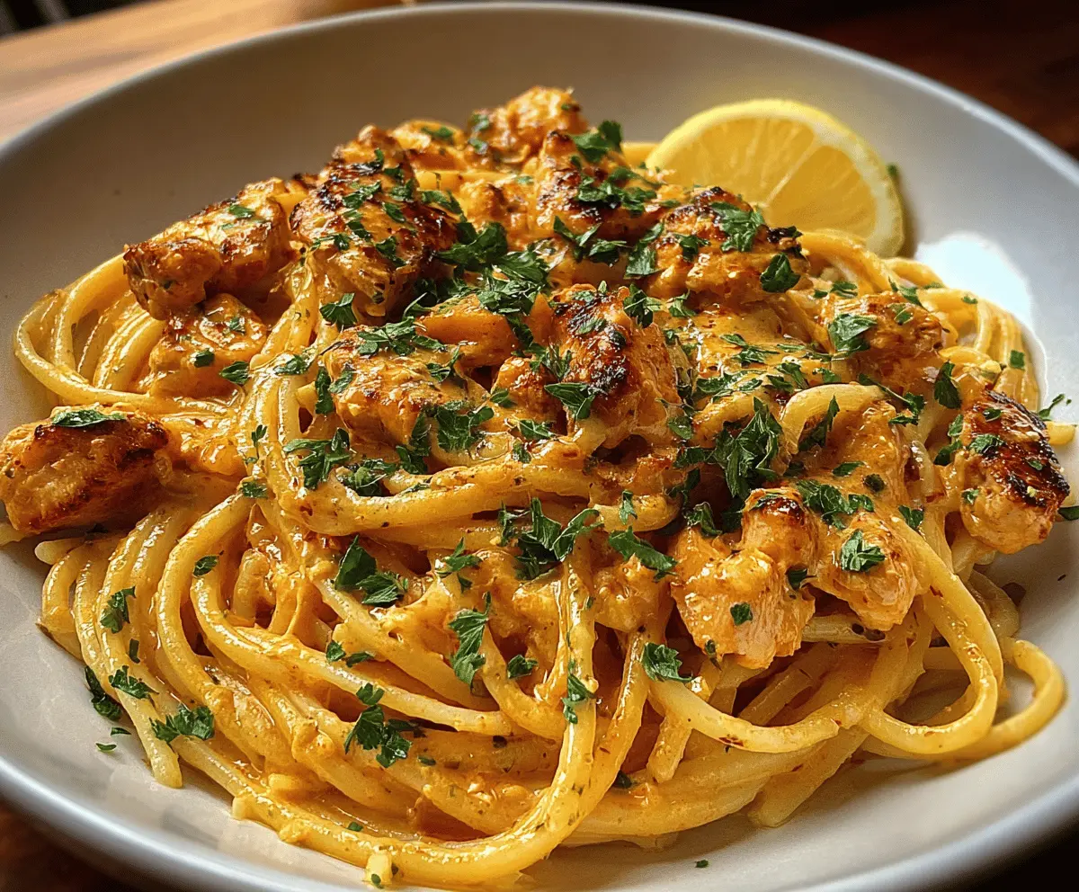 Easy Cowboy Butter Chicken Linguine Recipe